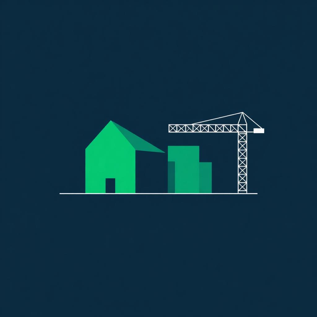 Abstract illustration representing federal construction contracting