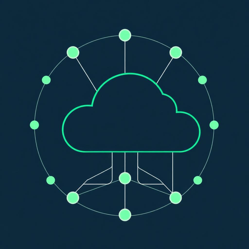 Abstract illustration representing federal IT services contracting